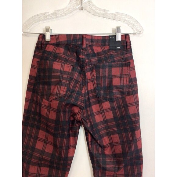Zara Plaid Pants Grunge Y2K Womens 2 - Picture 8 of 9